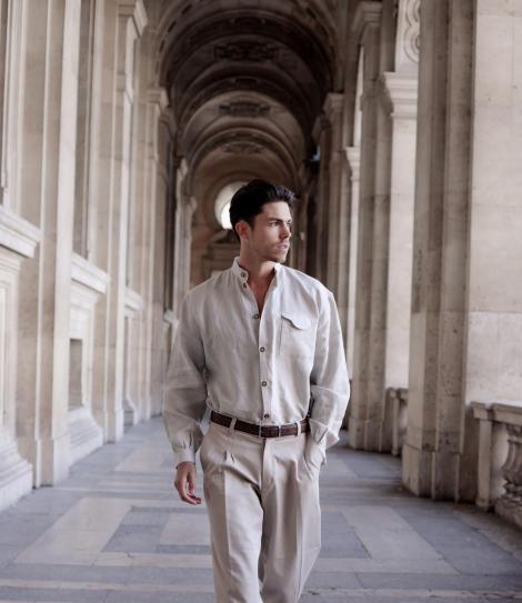 Rosh Privé – Chemise en Lin Beige