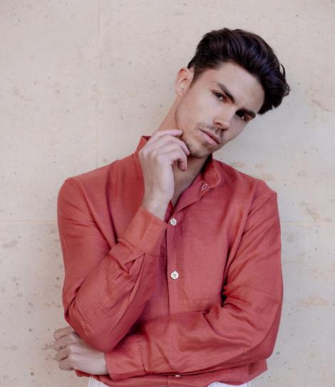 Rosh Signature – Chemise en Lin Terracotta