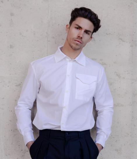 Chemise Rosh Signature – Chemise en Coton Blanc